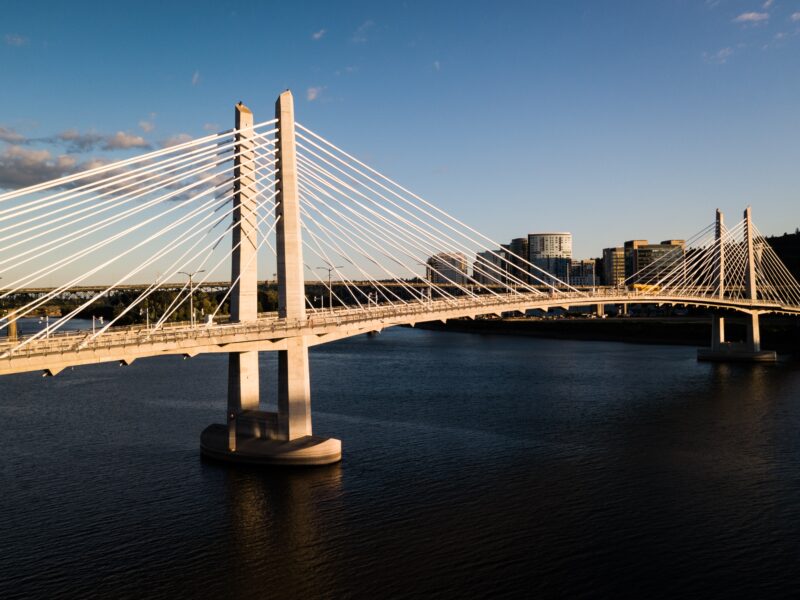 Photo of a bridge over a river