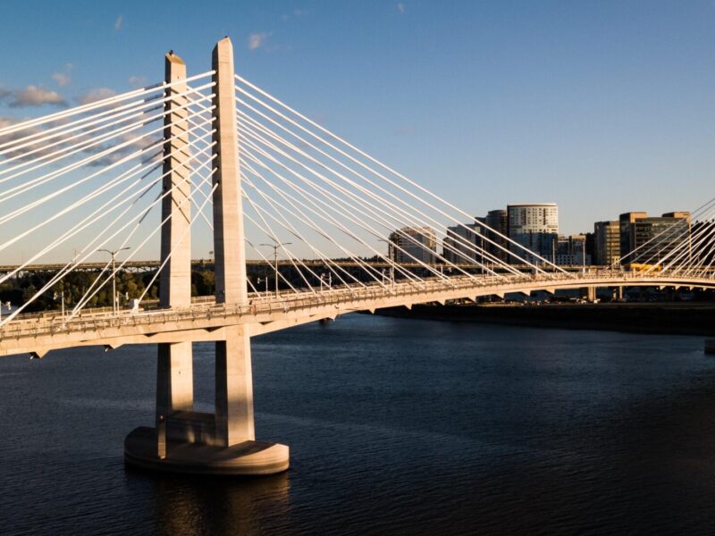 Photo of a bridge over a river