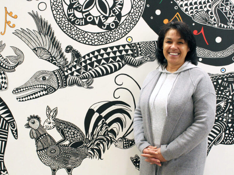 Charlette, a client at Blackburn Center, who shared her success story