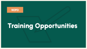 Training opportunities