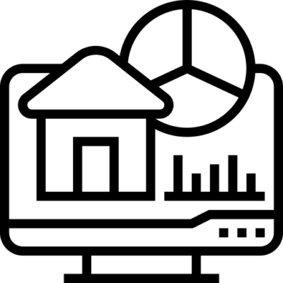 Graphic of a housing system on a computer.