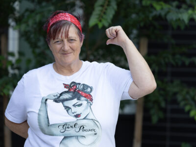 Image of April, another Meridian Gardens resident, is working on her degree in addiction counseling.