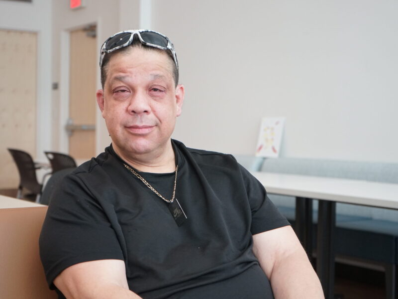 Image or Ricky, a resident of the Kathleen Saadat apartments, said he's building up his independence thanks to the services there.